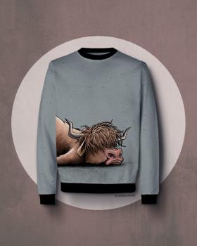French Terry Panel CHEEKY ANIMALS -Swafing ca. 95 cm - HOCHLANDRIND